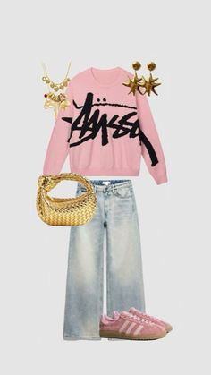 Latina Outfits, Estilo Indie, Europe Outfits, This Year, Fall Outfits, Outfit Ideas, Fashion Outfits, Sneakers, Pink