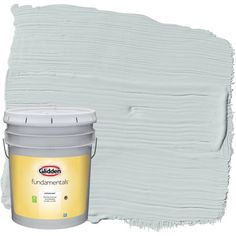 a gray paint with yellow accents