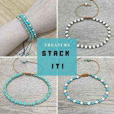 stack your style with our fascinating boho beaded bracelets , stack-able style and hand made with natural turquoise stones Adjustable Turquoise Beaded Bracelets In Holistic Style, Howlite Bracelets With Round Beads As Gift, Bohemian Gemstone Beads Jewelry For Friendship, Adjustable Howlite Beaded Bracelets With Round Beads, Adjustable Howlite Bracelets With Gemstone Beads, Adjustable Howlite Gemstone Beads Bracelets, Adjustable Howlite Beaded Bracelets, Natural Stone Bracelets For Gifts, Natural Stone Howlite Bracelets As Gift