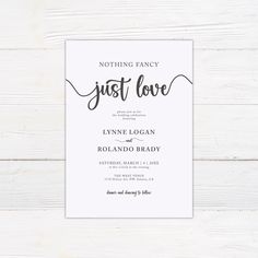 Nothing Fancy Invitation - goprintplus Ceremony Only Wedding Invitation, Secret Wedding Invitation, Wedding Dinner Invitation Card, Fancy Invitations, Simple Wedding Invitation Wording, Wedding Celebration Invitation, Fancy Wedding Invitations, Wedding Invitation Wording Examples, Casual Wedding Invitations