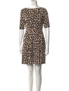 Kate Spade New York Shift DressNeutralsAnimal PrintPleated AccentsThree-Quarter Sleeve with Bateau NecklineExposed Zip Closure at BackDesigner Fit: Dresses by Kate Spade New York typically fit true to size. Animal Print Mini Dress, Printed Mini Dress, Quarter Sleeve, Kate Spade New York, Kate Spade, Animal Print, Dress Outfits, New York, Mini Dress