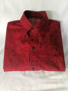 Red Floral Button Down Shirt Red Cotton Shirt With Spread Collar, Formal Red Cotton Shirt, Red Cotton Shirt With Floral Print, Formal Cotton Shirt With Floral Print, Prom Suit, Formal Tops, Unique Dress, Prom Suits, Custom Clothing