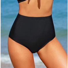 Nwt Black High-Waisted Swim Bikini Bottom. Size M. Tags Still Attached. Never Worn - Get This End Of The Season Deal Now Before It’s Gone! A Black Bottom That’s Versatile And Will Go With Every Top You Own. Black High-waist Swimwear For Summer, High Waist Black Swimwear For Summer, Black High Waist Swimwear For Summer, High Waist Solid Color Tankini For Swimming, Black High Waist Tankini For Pool, Black High Waist Swimwear For Poolside, High Rise Solid Color Swimwear For Beach, High Rise Solid Color Swimwear For Beach Season, High Rise Solid Swimwear For Beach Season