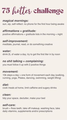 When 75 Hard is too difficult... you build something that creates long-term habits instead!! #mindset #fitnessgoals #motivation #glowup Glowup Challenge, Reset Ideas, Sunday Reset, 75 Hard, 75 Medium, Get My Life Together, Get Your Life, Godly Man