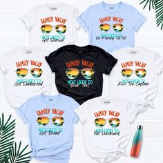 Family Vacay Shirt, Custom Summer Shirt, Family Travel Matching Shirt, Custom Family Vacation Shirts, Custom Vacation 2024 Shirt, Beach Tees. Hi! Welcome to our store. It's good to see you here. Our aim is to offer you first-class clothing in your most beautiful moments with our graphic t-shirts that we designed or designed with your ideas. I am sure you will like our designs for your family, friends and you. IMPORTANT MATTERS FOR ORDERING: 1-) Please check and review all photos. 2-) Our sizes a Fun Vacation Shirt With Letter Print, Casual Blue Tops For Family Vacation, Blue Cotton Tops For Family Vacation, Blue Casual T-shirt For Family Vacation, Casual Letter Print Shirt For Family Vacation, Casual Shirt With Letter Print For Family Vacation, Blue Crew Neck Top For Family Vacation, Casual Short Sleeve Tops For Family Vacation, Casual Short Sleeve Shirt For Family Vacation