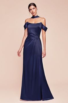 The fitted Emerson Gown features a stunning sweetheart off-the-shoulder design with a gathered hipline and an elegant leg slit, crafted from luxe satin. The structured boned bodice provides excellent support, while the lace-up corset back can drape around the neck for a unique twist. Perfect for bridesmaids, wedding guests, or formal events, this dress combines sophistication and allure effortlessly. Make a statement at your next occasion with this exquisite gown! Fitted Luxe Satin Gown Sweethea Gown Fitted, Fitted Gown, Colorful Dresses Formal, Cinderella Divine, Lace Up Corset, Boned Bodice, Dresses Quinceanera, 21st Dresses, Corset Back