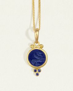 Tyana Intaglio Necklace Solid Gold – Temple of the Sun US Winged Horse, Gemstone Properties, Necklace Pendants, Jewelry Design Necklace, Solid Gold Jewelry, Stunning Necklace, Pendant Design, Sapphire Engagement, Engagement Ring Wedding Band