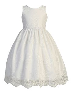 IMG_0015_SP164__2.jpg?0 Elegant Embroidered Fitted Princess Dress, Fitted Embroidered Dress For First Communion, Embroidered Fitted Dress For First Communion, Elegant First Communion Dress For Spring, Elegant Spring First Communion Dress, Classic Dresses With Fitted Bodice For First Communion, Elegant First Communion Dress With Lace Trim For Spring, Elegant Tulle First Communion Dress, Lace Dress With Fitted Bodice For First Communion