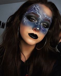 Faceart Makeup, Makeup Fantasi, Halloween Gesicht, Halloween Make-up Looks, Holloween Makeup, Cute Halloween Makeup