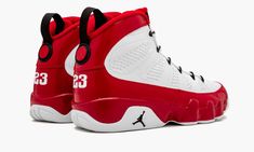 Air Jordan 9 302370 160 Adidas Yeezy Women, Red Black Shoes, Обувь Air Jordan, Red And Black Shoes, Air Jordan 9 Retro, Latest Jordans, All Jordans, Sneakers Jordans, Jordan 9 Retro