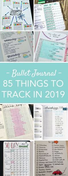 The ULTIMATE list of Bullet Journal tracking spreads and collections - 85 things to track in 2019!! Grid Notebook Ideas, Bullet Journal Tracker Ideas, Bullet Journal Calendrier, Bullet Journal Tracking, Diario Bullet, Bullet Journal Page, Bullet Journal Planner, Bullet Journal Spreads