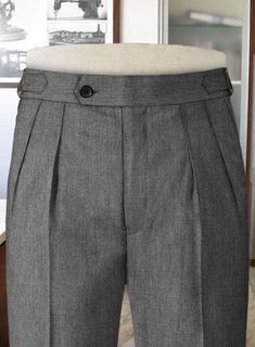 If you want to set yourself apart from your peers while leaving a lasting impression on those whom you encounter, choose our Frosted Mid Gray Terry Rayon Highland Trousers. Made from rayon and polyester fibers, the gray trousers look and feel like wool, featuring a soft and supple texture that resembles its counterpart. Best of both worlds, our gray trousers are strong and comfortable enough to keep you going during busy schedule.    Look Includes    Frosted     Mid     Gray     Terry     Rayon Tailored Gray Trousers, Gray Tailored Trousers, Gray Fitted Tapered Leg Pants, Tailored Full-length Gray Pants, Tailored Gray Tapered Leg Bottoms, Tailored Gray Straight Pants Bottoms, Tailored Full Length Gray Pants, Gray Tailored Straight Pants Bottoms, Tailored Gray Wide Leg Pants