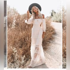 Reposhing This Item I Purchased From @Mm4848. Loved It, But Ready To Rotate For Something New. Questions? Leave A Comment Below! Stile Boho Chic, Cutout Maxi Dress, Dress Women Elegant, Foto Poses, Half Skirt, Moda Boho, Textured Dress, Maxi Dress Evening, White Maxi Dresses