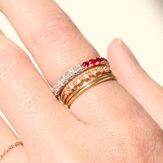 Day and Night Band, Ruby European Cut Diamonds, Day And Night, Precious Metals, New Day, Diamond Cuts, Personal Style, Platinum, Ruby, 18k Gold