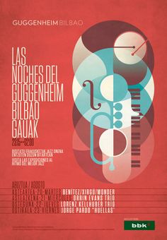 an advertisement for a musical festival with various instruments and numbers on the front cover, as well as in spanish