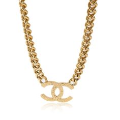 Chanel 2020 Cc Gold Plated Curb Chain Choker Fashion Necklace / Yellow Gold Chanel Chanel Gold Necklace, Chanel 2020, Chanel Necklace, Gold Chanel, Chanel Bags, Chain Choker, Curb Chain, Chanel Bag, Choker