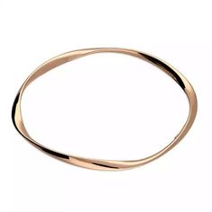 Rose Gold Twist Bangle - Rococo Jewellery Soft Twist, Unique Bangle, Rose Gold Plate, Twisted Bangle, Art Deco Patterns, Bangle Designs, Contemporary Jewellery, Top Women, Modern Fashion