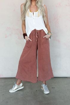 Relaxing Robin Wide Leg Pant - New Navy | Three Bird Nest Wide-leg Drawstring Harem Pants For Loungewear, Comfortable Cotton Wide Leg Pants For Fall, Bohemian Lounge Pants With Pockets, Bohemian Loungewear Pants With Pockets, Comfortable Spring Harem Pants For Loungewear, Relaxed Cotton Wide Leg Pants For Day Out, Relaxed Wide Leg Cotton Pants For Day Out, Trendy Wide Leg Harem Pants For Fall, Hippie Style Cotton Pants For Fall