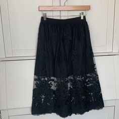 Lace Skirt Brand New Never Worn S Waist 26-30 (Has A Lot Of Stretch) Waist To Hem 26 Inches Black Maxi Skirt For Spring Party, Forever 21 Elegant Mini Skirt For Spring, Elegant Spring Mini Skirt By Forever 21, Elegant Forever 21 Mini Skirt For Spring, Spring Elegant Forever 21 Mini Skirt, Forever 21 Flowy Bottoms For Party, Forever 21 Flowy Party Skirt, Forever 21 Black Bottoms For Spring, Forever 21 Stretch Skirt For Spring