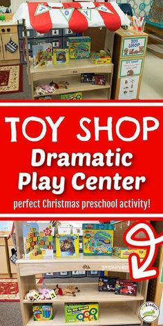 toy shop dramatic play center perfect for christmas preschool and toddlers to learn how to make toys