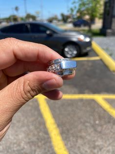 925 Silver Chino Link Spinning Ring with Plaque for Custom Initials ! Size: 7" They can be modified to any size Anniversary Rings In Sterling Silver, Aaa Quality White Gold Sterling Silver Rings, Sterling Silver Engraved Ring, Spinning Ring, Spinning Rings, Midi Rings, Custom Initials, Spinning, 925 Silver