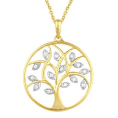 This gorgeous sterling silver diamond tree of life pendant necklace is the perfect way to finish any outfit. This gorgeous sterling silver diamond tree of life pendant necklace is the perfect way to finish any outfit.Click on this JEWELRY & WATCHES GUIDE to learn about fit, styles, materials and more! Chain length: 18 in. Clasp: lobster-claw Metal: sterling silver Finish: polished Packaging: boxedDIAMOND DETAILS Total weight: 1/6 ct. Shape: round brilliant Setting: micro prong Diamond weights ar Tree Of Life Pendant Necklaces For Anniversary, Tree Of Life Round Jewelry For Anniversary, Elegant Tree Of Life Necklace For Anniversary, Elegant White Gold Tree Of Life Jewelry, Elegant Tree Of Life Jewelry For Anniversary, Tree Of Life Pendant, Silver Diamonds, Chain Lengths, Tree Of Life