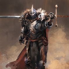 ArtStation - Knight Speedpaint, Conor Burke Letters Of The Alphabet, Knight Art, The Alphabet, The Challenge, Knights, I Decided, Make It, Alphabet, Art Design