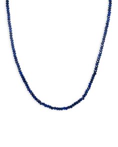 Zoe Lev 14K Yellow Gold Lapis Lazuli Bead Collar Necklace, 14-16 Sapphire Single Strand Lapis Lazuli Jewelry, Sapphire Single Strand Necklace In Lapis Lazuli, Sapphire Colored Lapis Lazuli Single Strand Necklace, Sapphire Color Single Strand Lapis Lazuli Jewelry, Sapphire Color Lapis Lazuli Necklace, Blue Beaded Briolette Gemstone Necklace, Sapphire Lapis Lazuli Necklace With Polished Beads, Sapphire Polished Beads Lapis Lazuli Necklace, Blue Faceted Lapis Lazuli Jewelry