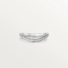 a white gold wedding band with diamonds