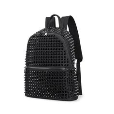 Spiked Back Pack Bag | Goth Mall Spike Bag, Rucksack Style, Studded Backpack, Mode Punk, Girl Punk, Canvas Rucksack, Trendy Backpacks, Rucksack Bag, Unisex Backpack