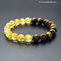 Yellow Spiritual Gemstone Bracelets, Yellow Spiritual Bracelet With Gemstone, Yellow Spiritual Gemstone Bracelet, Yellow Bracelets With Natural Stones, Yellow Natural Stones Round Bracelets, Crystal Bracelets Diy, Tigers Eye Bracelet, Brown Tiger Eye, Success Inspiration