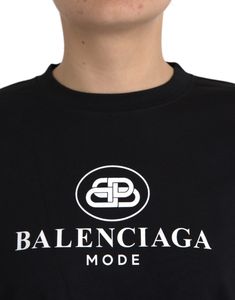 BALENCIAGA Absolutely stunning, 100% Authentic, brand new with tags BALENCIAGA cotton crew neck t-shirt with logo print. Model: Short sleeves crew neck t-shirt Colour: Black Material: 100% Cotton Logo details Made in Portugal Designer Graphic Print T-shirt With Crew Neck, Designer Embroidered Logo Crew Neck Top, Graphic Tee With Designer Logo And Crew Neck, Designer Graphic Tee With Crew Neck, Designer Logo Graphic Tee With Crew Neck, Designer Crew Neck Top With Embroidered Logo, Luxury Letter Print T-shirt For Streetwear, Designer Logo Cotton Crew Neck T-shirt, Designer Logo Crew Neck Top