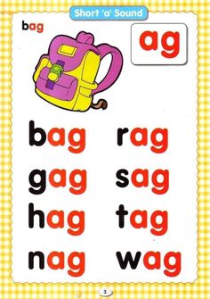 a poster with the words bag and backpack on it