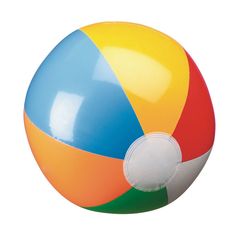 an inflatable beach ball on a white background