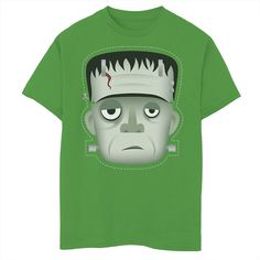 He'll love showing off his favorite franchise with this boys' Universal Monsters Frankenstein Cartoon Mask Graphic Tee. He'll love showing off his favorite franchise with this boys' Universal Monsters Frankenstein Cartoon Mask Graphic Tee. Crewneck Short sleevesFABRIC & CARE Cotton Machine wash Imported Size: X Small. Color: Med Green. Gender: male. Age Group: kids. Frankenstein Cartoon, Universal Monsters, Boy Tees, How To Show Love, Frankenstein, Boy's Clothing, Graphic Tee, Age Group, Graphic Tees