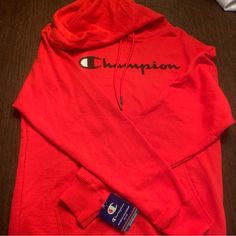 Men’s Champion Red Fleece Hoodie Nwt Size M University Red Fleece Sports Hoodie, University Red Fleece Hoodie For Sports, Red Hoodie With Drawstring For Outdoor, Outdoor Red Hoodie With Drawstring Hood, Red Sportswear Hoodie For Outdoor, Red Hooded Sweatshirt For Outdoor, University Red Fleece Sweatshirt For Winter, Red Fleece Hoodie For Athleisure, Red Fleece Athleisure Hoodie