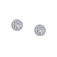 These Lassaire simulated diamond halo earrings feature a 1.30cttw round halo stud design in SS/Plat Bonded. A stunning and glamorous choice for special occasions. Halo Diamond Earrings, Halo Stud Earrings, Round Halo, Halo Earrings, Silver Jewelry Earrings, Halo Earrings Studs, Custom Pendants, Cubic Zirconia Earrings, Cz Earrings