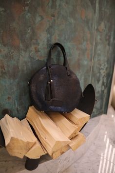 Stylish Round Crossbody Bag for Women Leather Wristlet - Etsy Leather Bags With Round Handle For Gifts, Gift Bag With Removable Pouch And Round Handle, Gift Shoulder Bag With Top Carry And Round Handle, Round Handbags, Natural Leather Bag, Round Crossbody Bag, Messenger Purse, Purse For Women, Leather Wristlet