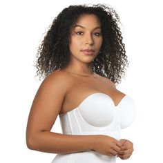 This stylish and strapless longline bra has light foam, smooth cups. This bustier bra has silicon elastic at the neckline keeps cup in place. The multiple hook and eye longline back closure helps smooth and adds the ultimate support. This bra top stays firm on body as a strapless bra, and is designed with special support to cover extended sizes for full busted and full figure women. • Silicon elastic at the neckline and top back to help the bra stay firm on body for long hours of wearing. • Seam Best Strapless Bra, Longline Bra, Long Hours, Bridal Lingerie, Bra Top, Full Figured, Strapless Bra, Dream Wedding Dresses, Just Amazing