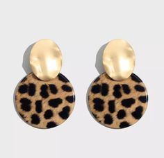 Wild 'n Cheetah  Earrings - Le Royale Collection. Inc Boutique Chic Leopard Print Jewelry, Trendy Leopard Print Earrings As Gift, Leopard Print Earrings For Gift, Leopard Print Drop Earrings Gift, Leopard Print Earrings For Pierced Ears As Gift, Trendy Tortoiseshell Drop Earrings, Cheetah Print Rooms, Earring Christmas, Leopard Earrings