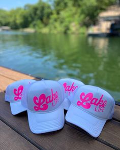 We can put anything on a trucker hat. We also have several hat styles to choose from! Message us with your design and we will be happy to send you a proof! Hat Business, Lake Party, Hat Bar, Lake Fun, Custom Trucker Hats, Lake Time, Western Wear Outfits, Hat Styles, Cup Ideas