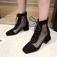 Material: SuedeSize: CN34, CN35, CN36, CN37, CN38, CN39, CN40, CN41, CN42Color: Black, BeigeHeight High: 5CMStyle: Summer, FashionPattern Type: Suede, Square Toe, Cutout, Strap, Chunky Heel, Calf BootsOccasion: Casual, Party, SummerPackage Contents: 1* Shoes, without Accessories. Hip Clothes, Trendy Summer Outfits, Ankle Bones, Calf Boots, Fashion Pattern, Casual Party, Chunky Heel, Chunky Heels, Ballet Shoes