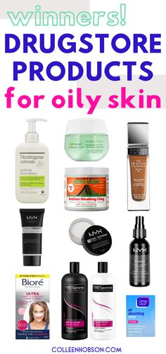 Looking for affordable skincare to help control oiliness? Here are the best drugstore beauty products for oily skin that work wonders. #drugstore #skincare #products #oilyskin Oily Skin Makeup Tips, Skin Care Procedures, Best Drugstore Products, Matte Make Up, Products For Oily Skin, Oily Skin Makeup, Drugstore Beauty Products, Lotion For Oily Skin, Oily Skincare