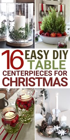 16 easy diy table centerpieces for christmas