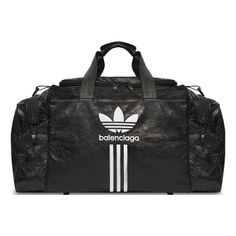 Balenciaga x adidas Gym Bag 'Black White' 721810210M11091 Adidas Nylon Travel Bag, Sporty Adidas Logo Bag, Casual Adidas Logo Bags For Everyday Use, Functional Adidas Logo Bag, Functional Adidas Everyday Bag, Functional Everyday Adidas Logo Bag, Rectangular Leather Shoulder Bag For Streetwear, Sporty Adidas Logo Bag For Everyday Use, Casual Adidas Sports Bags