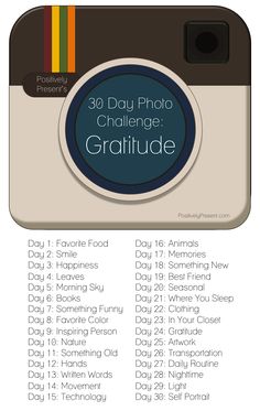 the 30 day photo challenge is here