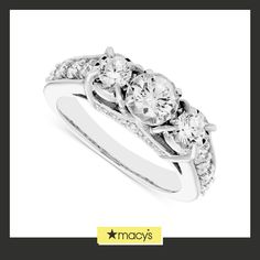 in stock Macy's Anniversary Rings With Diamond Accents, Macy's Round Cut Diamond Ring For Anniversary, Classic Diamond Ring From Macy's, Macy's Classic Diamond Ring, Macy's Diamond Rings With Diamond Cut, Macy's Round Diamond Ring With Diamond Accents, Macy's Diamond Ring With Diamond Accents, Macy's Diamond Cut Diamond Rings, Macy's Jewelry With Round Center Stone