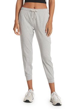 Vuori Performance Joggers | Nordstrom Sporty Relaxed Fit Pull-on Bottoms, Solid Ankle-length Athleisure Joggers, Relaxed Fit Joggers With Elastic Side Panels For Loungewear, Comfortable Activewear With Drawstring, Sporty Joggers With Elastic Waistband For Leisure, Athleisure Bottoms With Drawstring For Loungewear, Athleisure Loungewear Bottoms With Drawstring, Relaxed Fit Joggers With Elastic Cuffs For Jogging, Comfortable Relaxed Fit Sweatpants With Elastic Side Panels