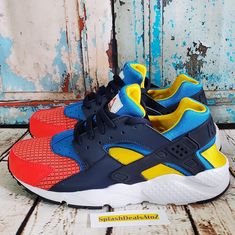 Nike Gs Huarache Run Now Spiderman Colors - Bright Crimson, Obsidian Size 7y (Fits Womens 8.5) Bnwot/Bnwob Bq7096-600 Pet And Smoke Free Home Trusted Seller Quick Shipper! Ships With Care! Questions? Send Us A Message! *Please Dont Message Me To Lower Shipping. There Are Set Shipping Rates Depending On Weight* Inv: Ss2s2-2fm Casual Multicolor Sneakers For Training, Casual Low-top Huaraches With Rubber Sole, Nike Low-top Huaraches For Running, Sporty High-top Huaraches For Sports, Casual Low-top Huaraches For Running, Nike Sporty Huaraches With Round Toe, Nike Sporty Huaraches With Laces, Sporty Nike Huaraches With Round Toe, Sporty Low-top Running Huaraches