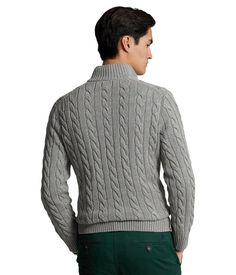 Elevate your cold-weather ensemble with the Polo Ralph Lauren® Long Sleeve Cotton Cable Half-Zip. The half-zip pullover is crafted from a lightweight cotton fabrication in a cable knit design..Rib trim at the stand collar, long sleeve cuffs and a straight hem..100% cotton..Machine wash, tumble dry..Imported..Product measurements were taken using size LG. Please note that measurements may vary by size..Measurements: Length: 31 in Sleeve Length: 38 in Ralph Lauren Half Zip, Ralph Lauren Knit, Ralph Lauren Pullover, Cable Cardigan, Cotton Jumper, Cable Knit Jumper, Long Sleeve Jumper, Ralph Lauren Long Sleeve, Cashmere Jumper